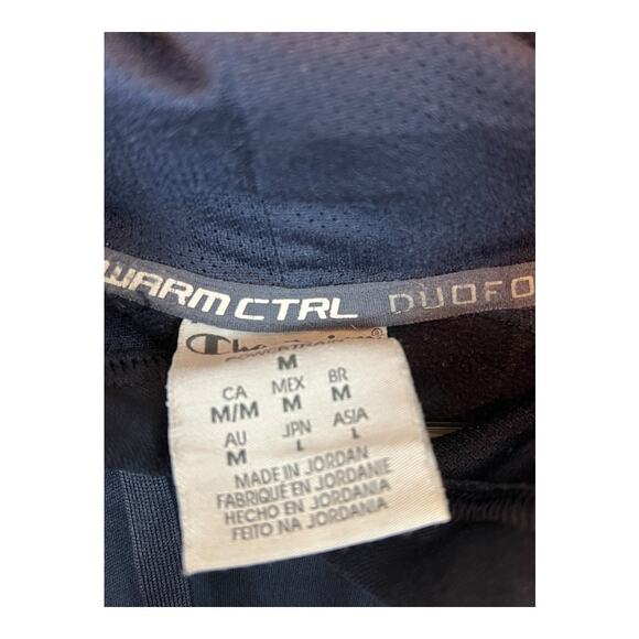 Mens Black Champion Athletic Hoodie Sweatshirt M Workout Athleisure Powertrain - Picture 4 of 5